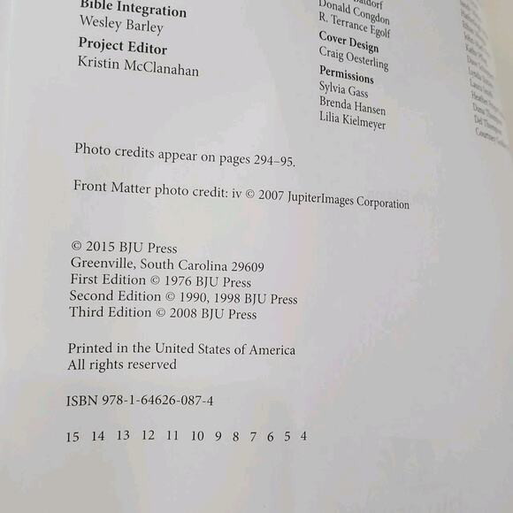 BJU Press Science 4 Student Text 2015, 4th Edition Paperback Homeschool Book - Picture 4 of 6